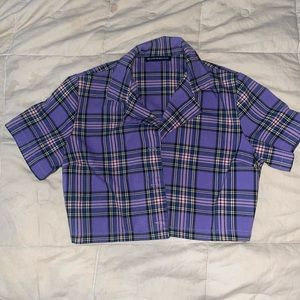 Brandy Melville Plaid Button-up